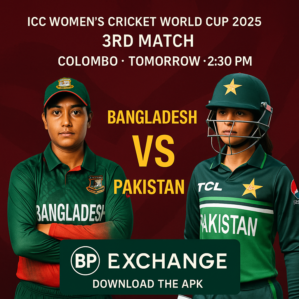 Bangladesh Women vs Pakistan Women | ICC Women’s World Cup 2025 3rd Match | Colombo 2:30 PM