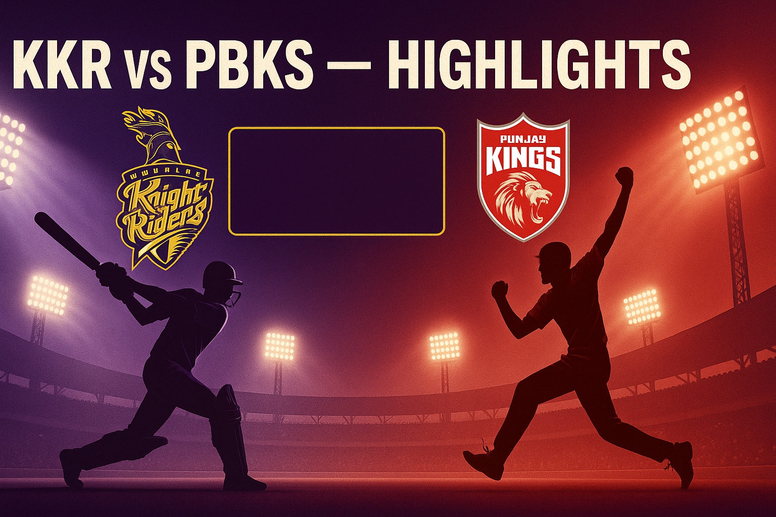 KKR vs PBKS highlights — rain abandonment at Eden Gardens