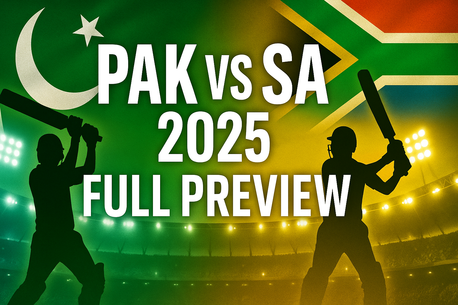 Pakistan vs South Africa 2025 — Complete Preview: Fixtures, H2H, Form Lines, Venues, Tactics & Players to Watch